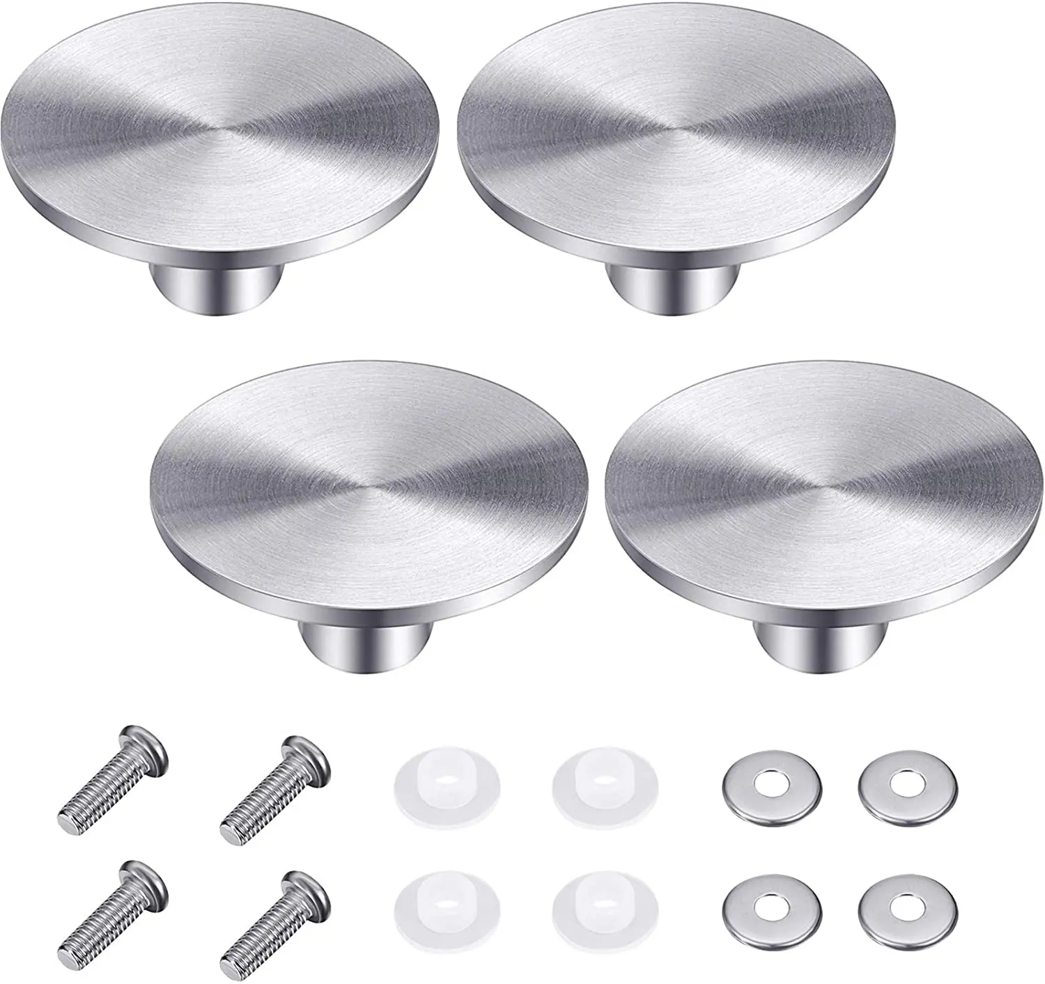 4 Sets Dutch Oven Knob Stainless Steel Replacement Knob Pot Lid Handle Compatible with Enameled Cast-Iron Dutch Oven (Silver)
4 Sets Dutch Oven Knob Stainless Steel Replacement Knob Pot Lid Handle Compatible with Enameled Cast-Iron Dutch Oven (Silver)