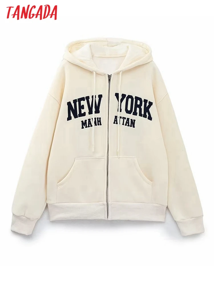 Tangada New Women Embroidery Jacket Sweatshirts Oversize Long Sleeve O Neck Loose Fleece Outwear 6H239
Tangada New Women Embroidery Jacket Sweatshirts Oversize Long Sleeve O Neck Loose Fleece Outwear 6H239