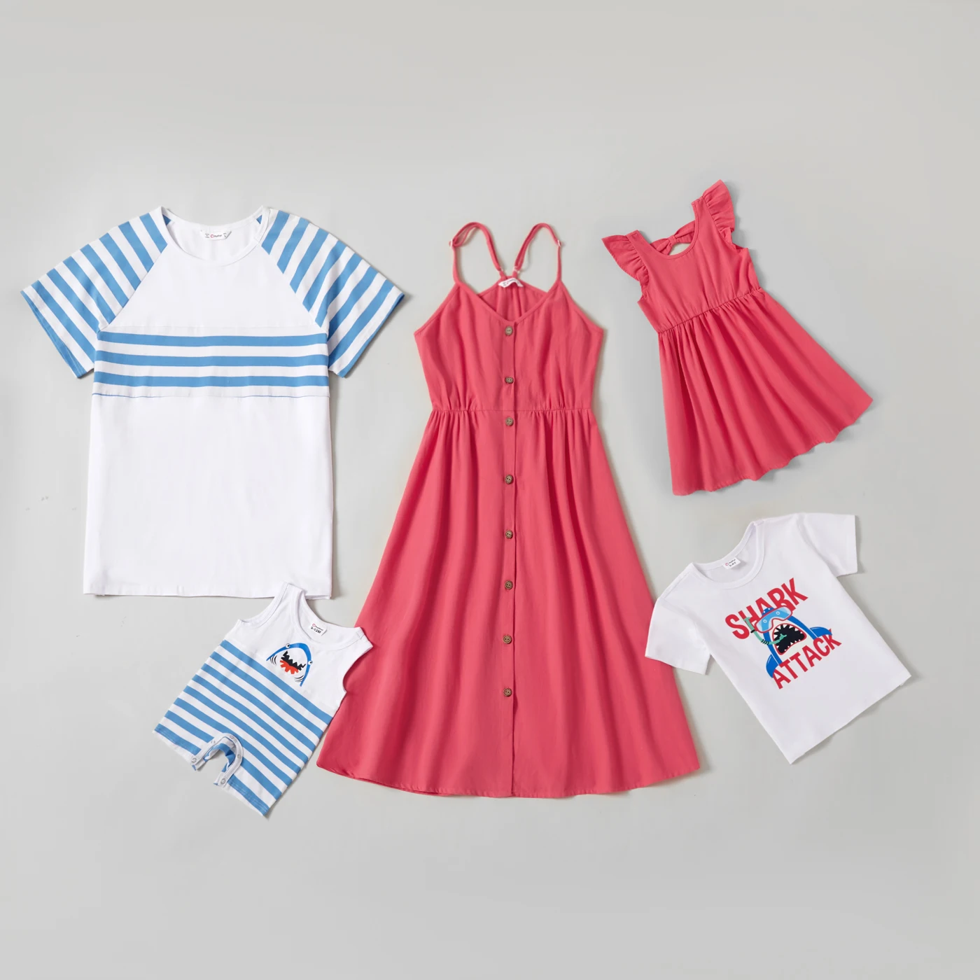 MUMU Mosaic Family Matching Sets(Solid Tank Dresses - Stripe Shark Tops - Rompers ) 
MUMU Mosaic Family Matching Sets(Solid Tank Dresses - Stripe Shark Tops - Rompers )