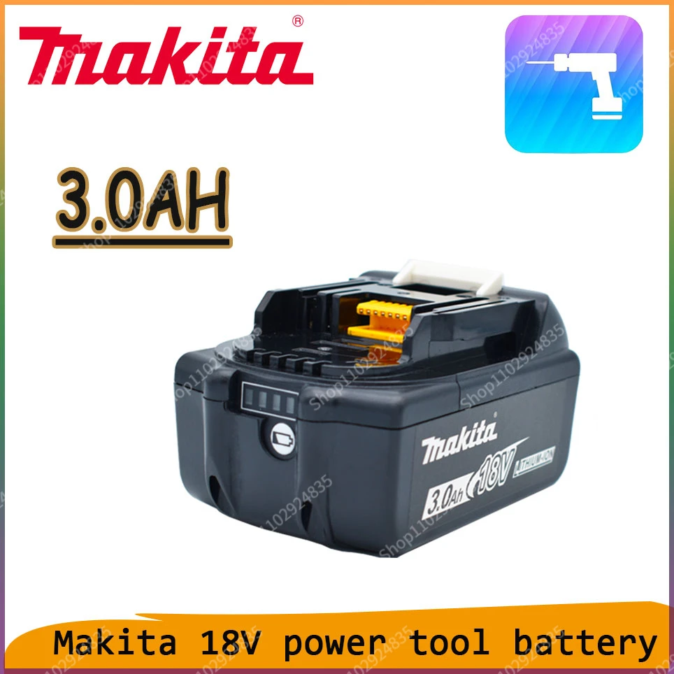 100% original Makita 18V 3.0Ah Li-Ion Batterij Voor Makita BL1830 BL1815 BL1860 BL1840 Power Tool Batterij
100% original Makita 18V 3.0Ah Li-Ion Batterij Voor Makita BL1830 BL1815 BL1860 BL1840 Power Tool Batterij