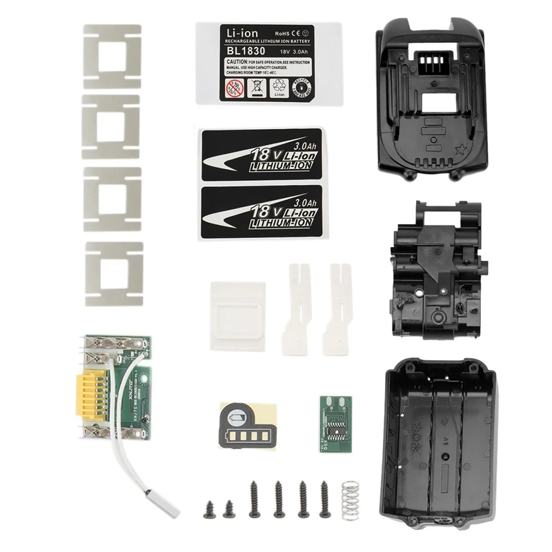 Li-Ion Battery Case Box Charging Protection Circuit Board For MAKITA 18V BL1830 LED Battery Indicator
Li-Ion Battery Case Box Charging Protection Circuit Board For MAKITA 18V BL1830 LED Battery Indicator