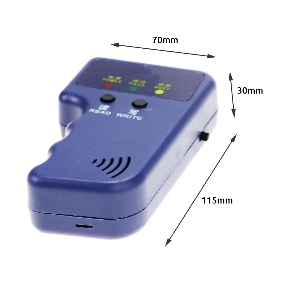 Handheld 125KHz EM4100 TK4100 RFID Copier Writer Duplicator Programmer Reader EM4305 T5577 Rewritable ID Keyfobs Tags
Handheld 125KHz EM4100 TK4100 RFID Copier Writer Duplicator Programmer Reader EM4305 T5577 Rewritable ID Keyfobs Tags