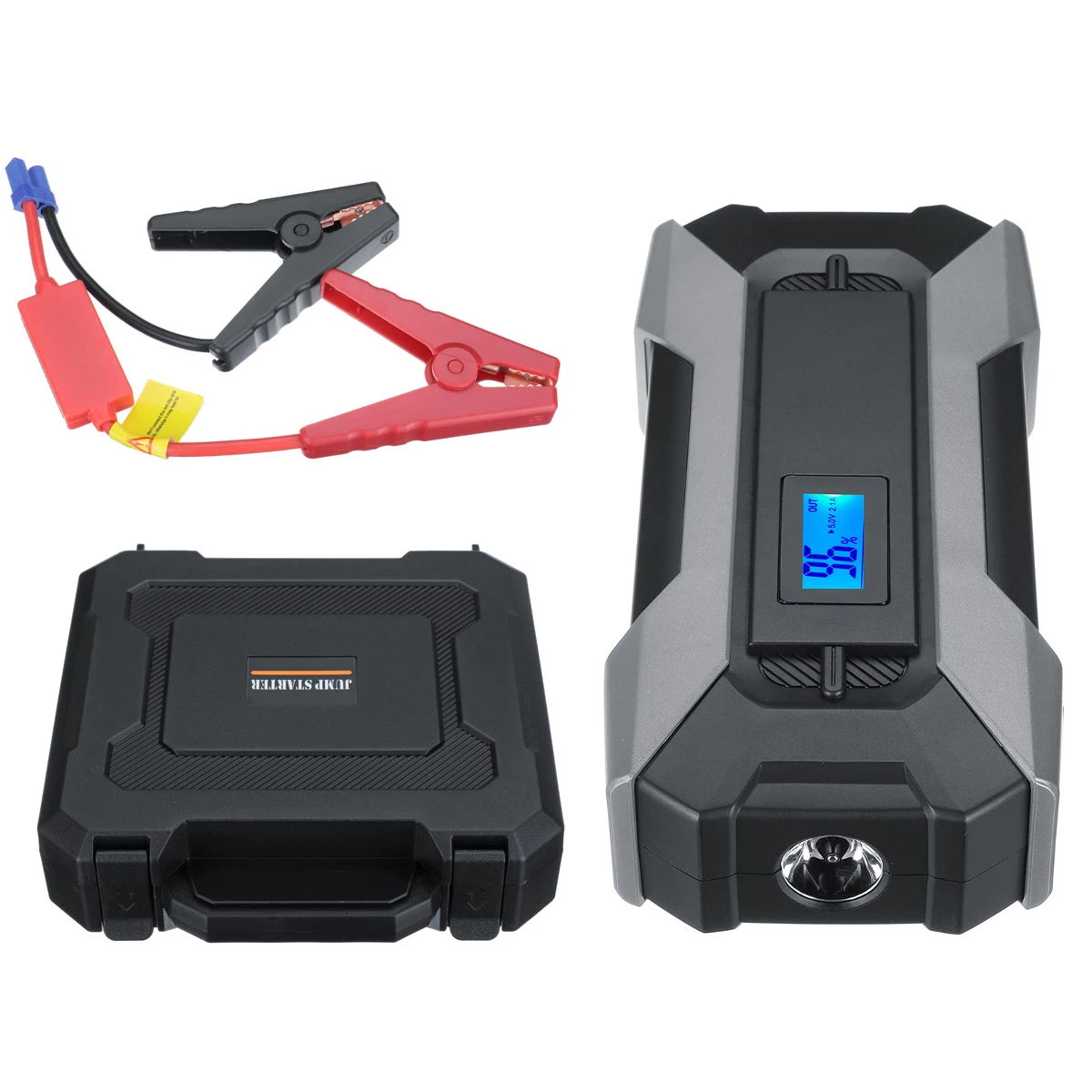New 12000mAh 12V 3.0 Fast Charger 3 USB 2 Type-C Jump Starter Cars Battery Jumper Emergency Power Bank SOS LED Starting For Car
New 12000mAh 12V 3.0 Fast Charger 3 USB 2 Type-C Jump Starter Cars Battery Jumper Emergency Power Bank SOS LED Starting For Car