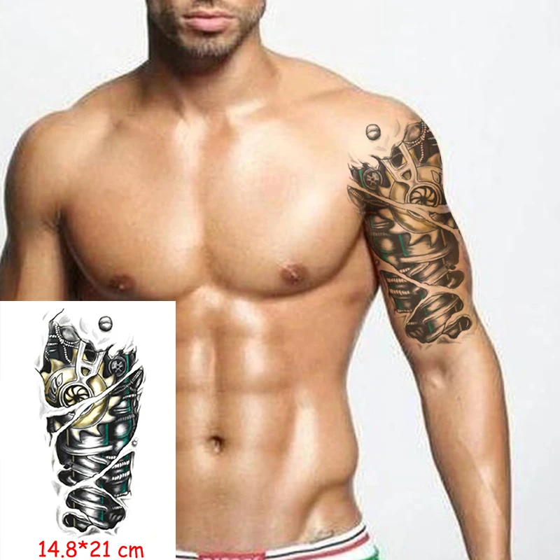 Waterproof Temporary Tattoo Sticker robot machine tatoo Body Art Arm leg fake tattoos flash tatto Women/Men Hot Sale 14.8*21 cm
Waterproof Temporary Tattoo Sticker robot machine tatoo Body Art Arm leg fake tattoos flash tatto Women/Men Hot Sale 14.8*21 cm