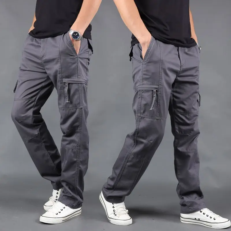 2023 Spring Autumn Men's New Cargo Pants Mens Casual Multi Pockets Military Tactical Pants Men Outwear Slacks Long Trousers F154
2023 Spring Autumn Men's New Cargo Pants Mens Casual Multi Pockets Military Tactical Pants Men Outwear Slacks Long Trousers F154