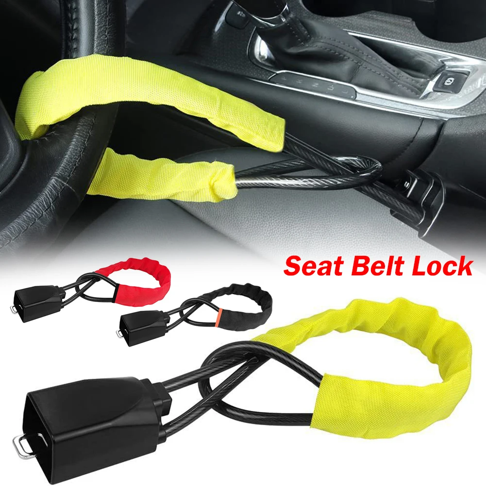 Anti-Theft Car Steering Wheel Lock Universal Car Seat Belt Safety Lock With 2 Keys Anti-theft Device For SUV Truck Accessories
Anti-Theft Car Steering Wheel Lock Universal Car Seat Belt Safety Lock With 2 Keys Anti-theft Device For SUV Truck Accessories