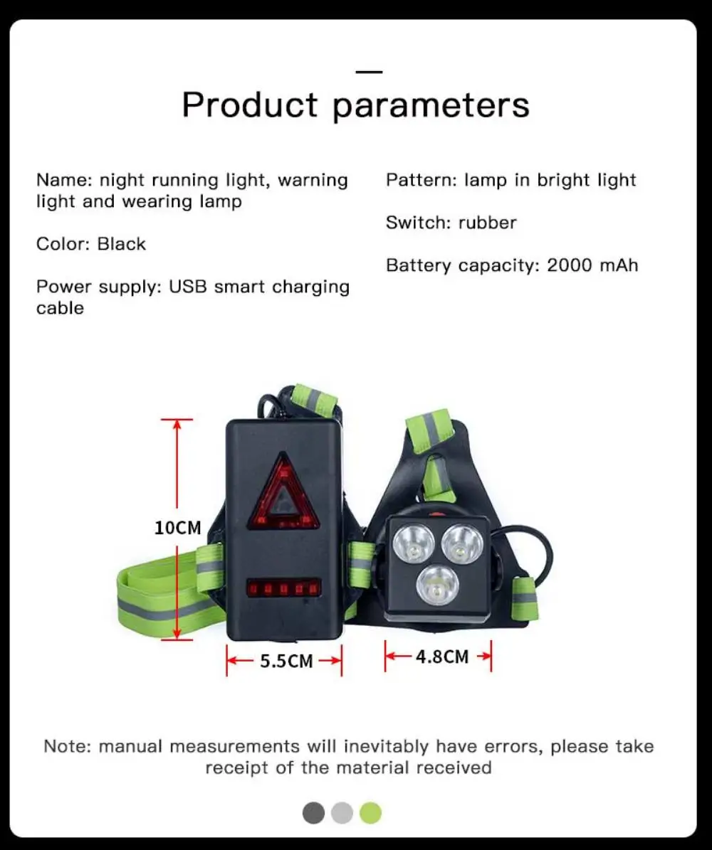 Outdoor Running Light USB Charge Night Safety Warning Lights LED Chest Lamp Outdoor Sport Jogging Cycling Bicycle Flashlight
Outdoor Running Light USB Charge Night Safety Warning Lights LED Chest Lamp Outdoor Sport Jogging Cycling Bicycle Flashlight
