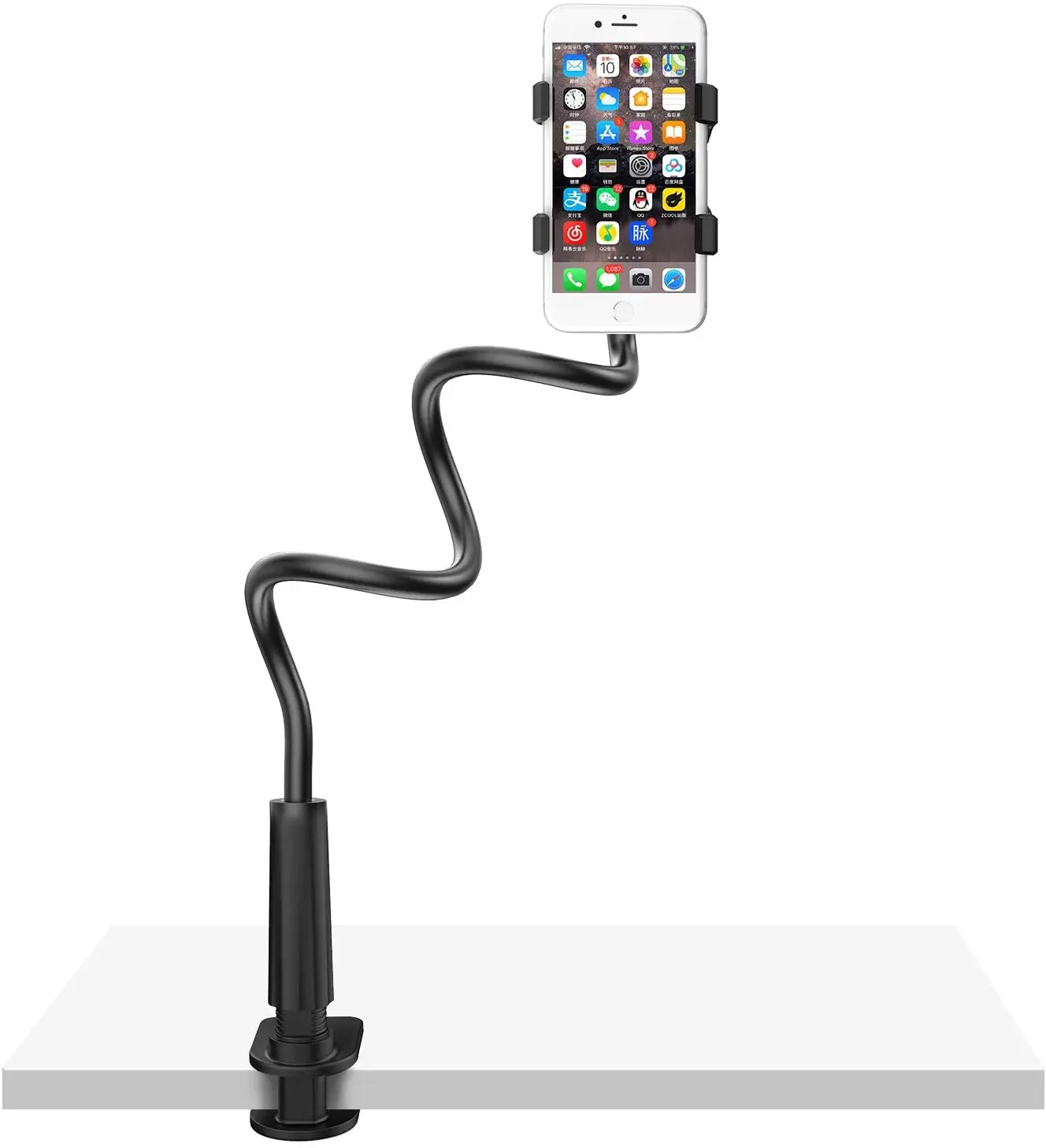 Gooseneck Cell Phone Holder Bed, Lazy Bracket, Universal Mobile Phone Clip Stand, Flexible Long Arm Rotating Mount for for Bed,
Gooseneck Cell Phone Holder Bed, Lazy Bracket, Universal Mobile Phone Clip Stand, Flexible Long Arm Rotating Mount for for Bed,