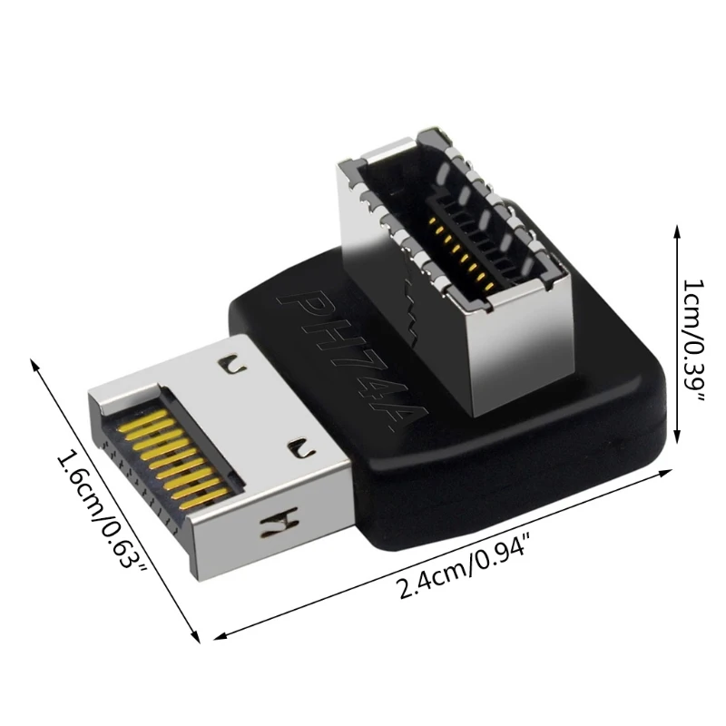 90 градусов, прочный интерфейс материнской платы USB3.1, адаптер расширения розетки компьютера
90 градусов, прочный интерфейс материнской платы USB3.1, адаптер расширения розетки компьютера