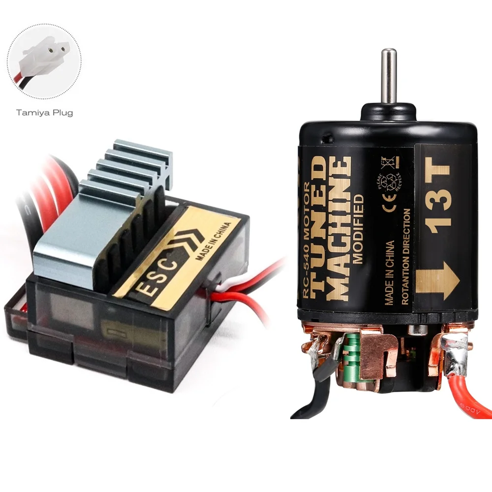 320A Brushed ESC + 540 Brushed Motor 13T 21T 35T 45T 55T 80T for 1/10 RC Car Axial SCX10 90046 Traxxas TRX4 D90 HSP Tamiya HPI
320A Brushed ESC + 540 Brushed Motor 13T 21T 35T 45T 55T 80T for 1/10 RC Car Axial SCX10 90046 Traxxas TRX4 D90 HSP Tamiya HPI