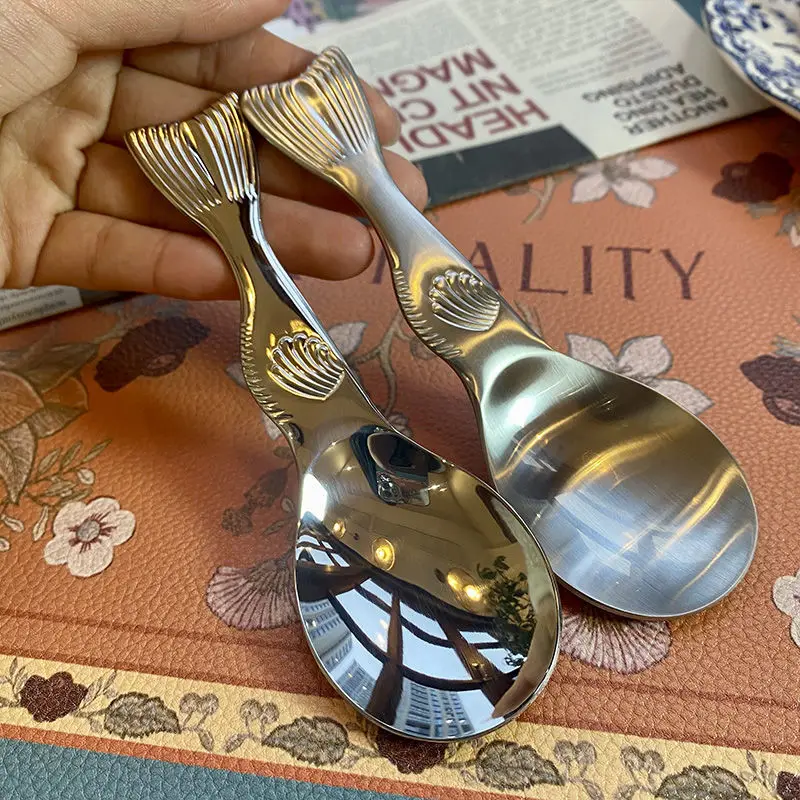 Housewares Kitchen Bar 316 Stainless Steel Mermaid Tail Coffee Tea Ice Cream Metal Spoon Dessert Spoons Creative Flatware
Housewares Kitchen Bar 316 Stainless Steel Mermaid Tail Coffee Tea Ice Cream Metal Spoon Dessert Spoons Creative Flatware