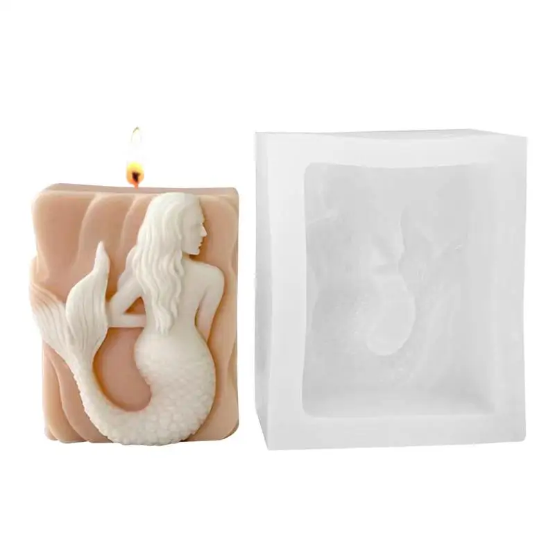 3D Mermaid Silicone Mold Scented Candle Molds 3D Candle Mold Silicone For DIY Scented Candles Soaps Making
3D Mermaid Silicone Mold Scented Candle Molds 3D Candle Mold Silicone For DIY Scented Candles Soaps Making