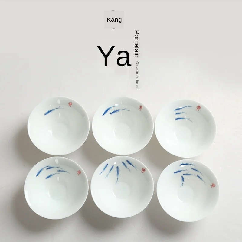 Ceramic Kung Fu Teacup Hand-Painted Ceramic Whiteware Tea Set Nostalgic Antique Type Cup MasterCup Single Retro Style Cup
Ceramic Kung Fu Teacup Hand-Painted Ceramic Whiteware Tea Set Nostalgic Antique Type Cup MasterCup Single Retro Style Cup
