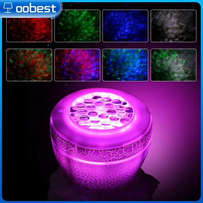 

Ocean Ripple Light Decor Lamp Nebula Light Starry Sky Projector Music Crack Atmosphere Light Home Decoration Remote Control