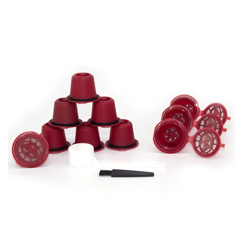 10PCS For Nespresso Refillable Reusable Coffee Capsule Coffee Filter Cup Machine Capsule Plastic Filter 
10PCS For Nespresso Refillable Reusable Coffee Capsule Coffee Filter Cup Machine Capsule Plastic Filter