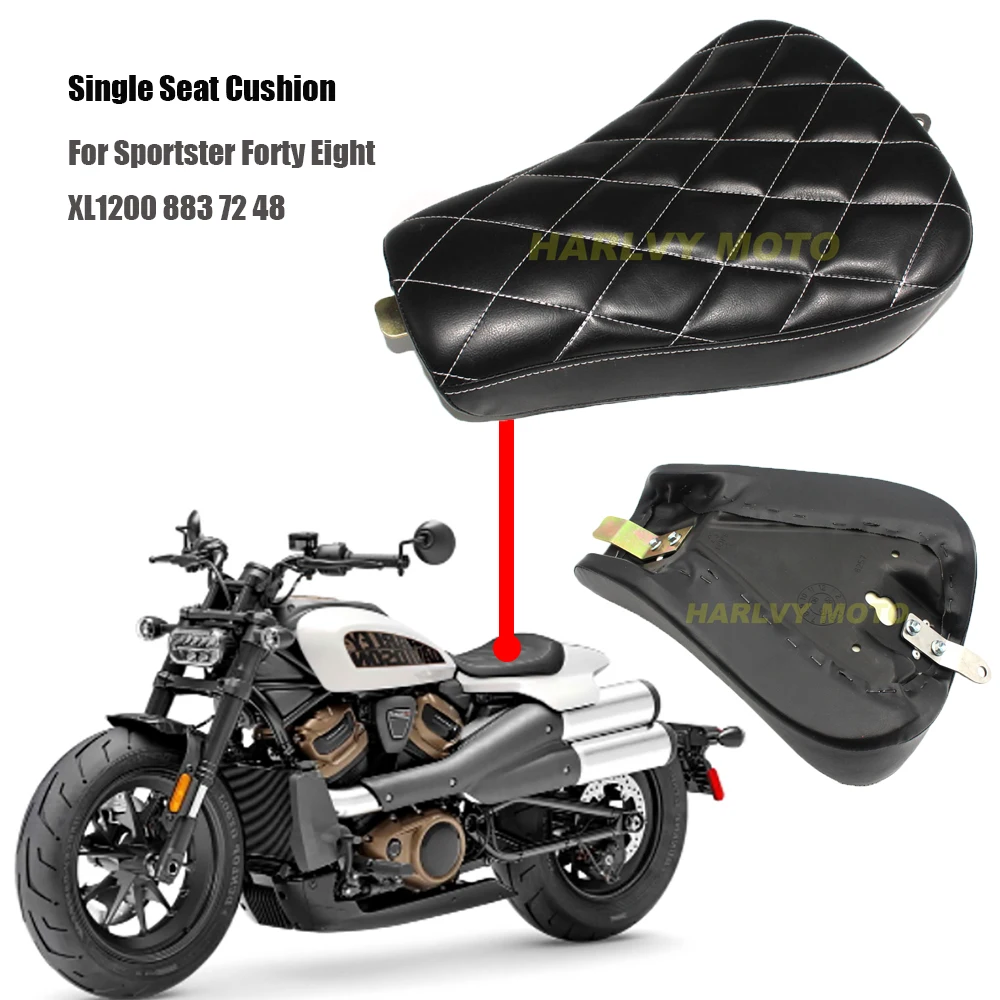 Motorcycle Driver Front Diamond Leather Pillow Solo Seat Cushion For Sportster Forty Eight XL1200 883 72 48 Black
Motorcycle Driver Front Diamond Leather Pillow Solo Seat Cushion For Sportster Forty Eight XL1200 883 72 48 Black