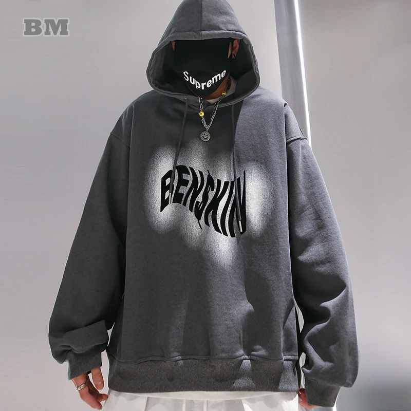 Мужская толстовка с капюшоном BM, корейский свитшот большого размера в стиле K-POP, пуловер в стиле хип-хоп для пар в стиле Харадзюку, одежда для...
Мужская толстовка с капюшоном BM, корейский свитшот большого размера в стиле K-POP, пуловер в стиле хип-хоп для пар в стиле Харадзюку, одежда для...