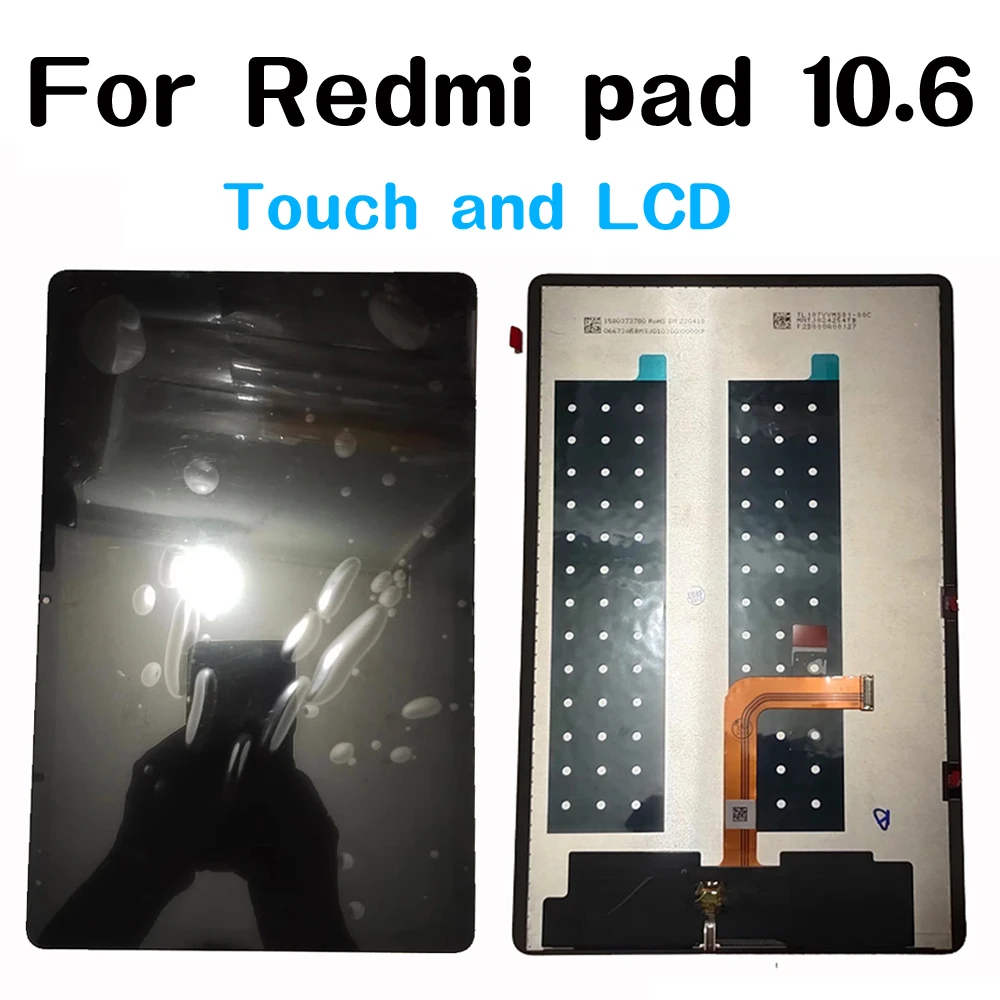 Original Screen 10.6 inch For Global Version Xiaomi Redmi Pad Assembly VHU4254IN Touch LCD Digitizer Display 22081283C 
Original Screen 10.6 inch For Global Version Xiaomi Redmi Pad Assembly VHU4254IN Touch LCD Digitizer Display 22081283C
