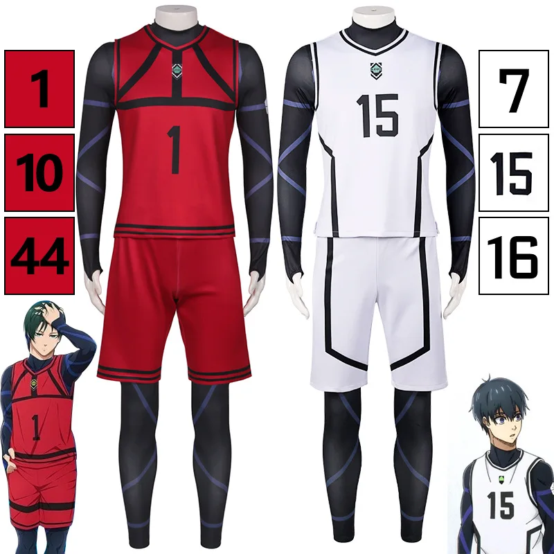 BLUE LOCK Anime Clothes Isagi Yoichi Chigiri Hyoma Cosplay Costumes Football Club Sportswear Party Clothes Halloween Costume
BLUE LOCK Anime Clothes Isagi Yoichi Chigiri Hyoma Cosplay Costumes Football Club Sportswear Party Clothes Halloween Costume