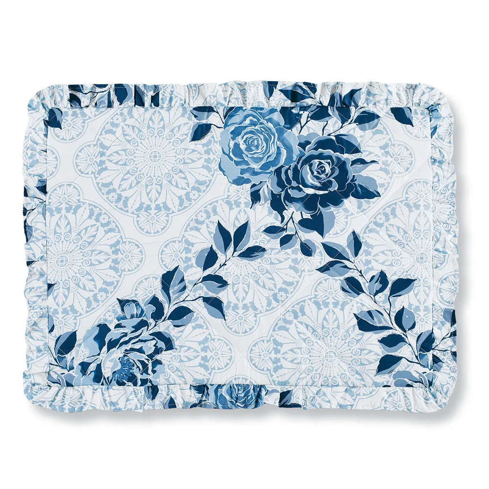 Navy Rose Floral Medallion Printed Ruffle Bed Pillow Sham Navy Multi Sham
Navy Rose Floral Medallion Printed Ruffle Bed Pillow Sham Navy Multi Sham