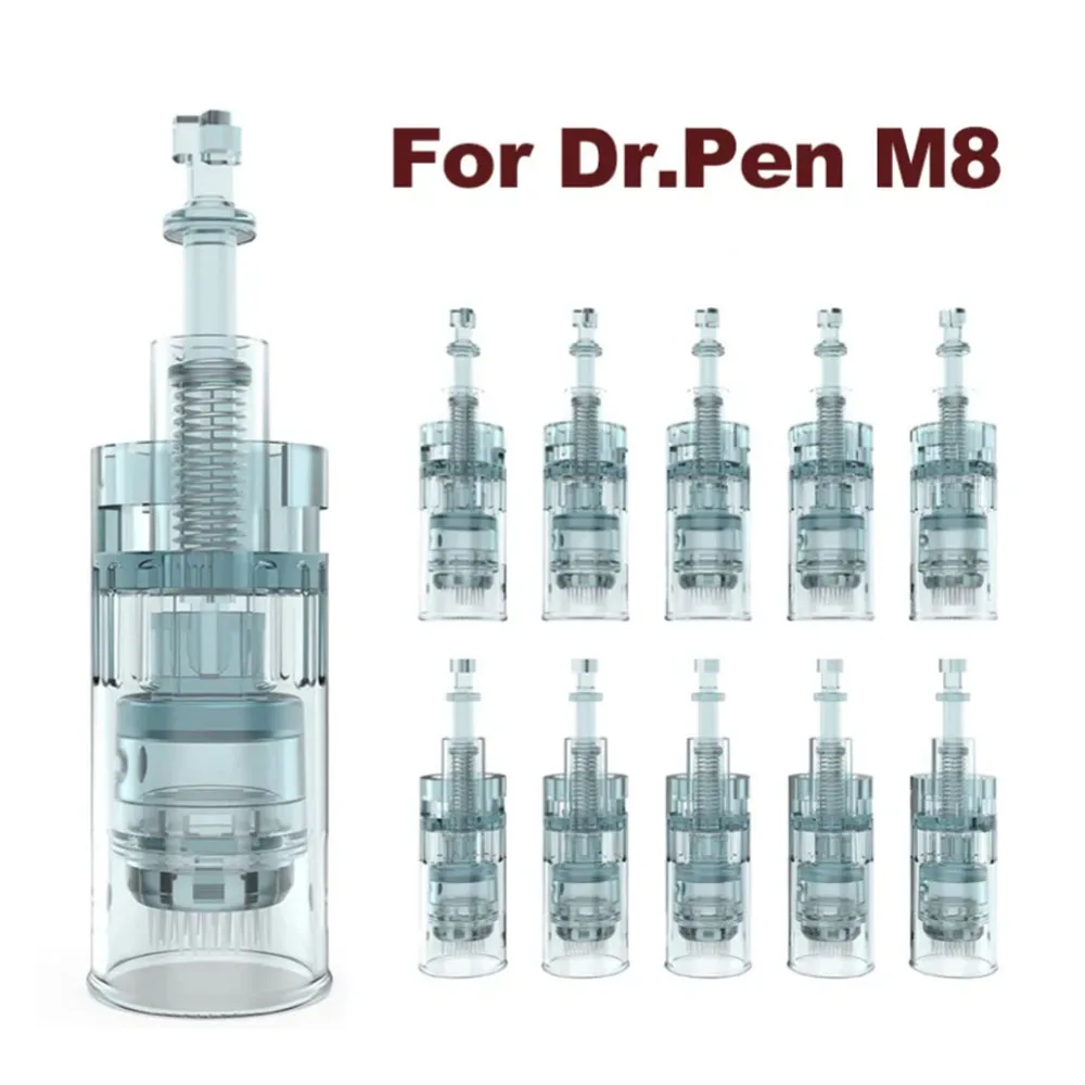 

20/50Pcs Dr Pen M8 Needle Cartridges Bayonet Cartridges 11 16 36 42 Nano Needle MTS Microneedle for Dr Pen M8 Microneedling