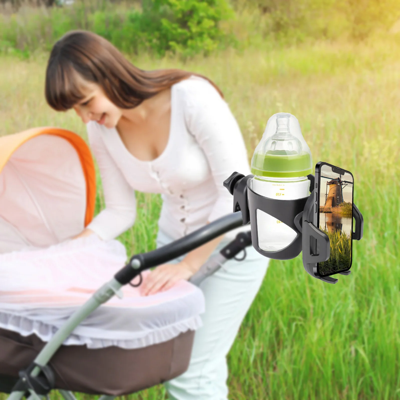 Stroller Cup Holder With Phone Holder Universal Non-slip 2-in-1 Stroller Cup Bottle Holder For Baby Stroller Walker Wheelchair
Stroller Cup Holder With Phone Holder Universal Non-slip 2-in-1 Stroller Cup Bottle Holder For Baby Stroller Walker Wheelchair