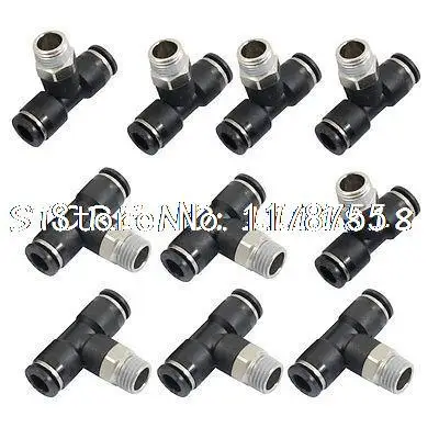 10 пневматических Т-образных быстроразъемных фитингов One Touch с наружной резьбой PT от 8 мм до 1/4 дюйма
10 пневматических Т-образных быстроразъемных фитингов One Touch с наружной резьбой PT от 8 мм до 1/4 дюйма