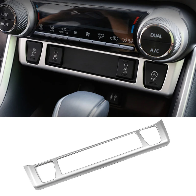 Для Toyota RAV4 XA50 2019 2020 2021 2022 2023 2024 RAV 4 Гибридная автомобильная панель центрального управления, крышка сиденья, кнопка обогрева, отделка 
Для Toyota RAV4 XA50 2019 2020 2021 2022 2023 2024 RAV 4 Гибридная автомобильная панель центрального управления, крышка сиденья, кнопка обогрева, отделка