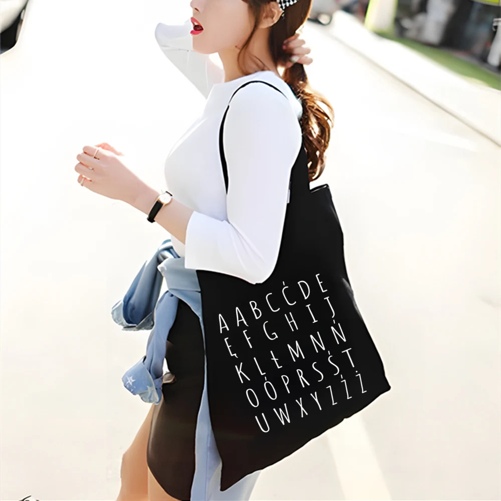 Ladies Shopping Bag Coloring Alphabet 26 English Canvas Bag Handbags Shoulder Bags Casual Shopping Girls Handbag
Ladies Shopping Bag Coloring Alphabet 26 English Canvas Bag Handbags Shoulder Bags Casual Shopping Girls Handbag