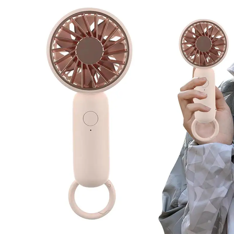 

Hand Held Fan Carabiner Outdoor Fan 3 Speeds Lightweight Makeup USB Rechargeable Fan For Stylish Girls Women Men Indoor Outdoor