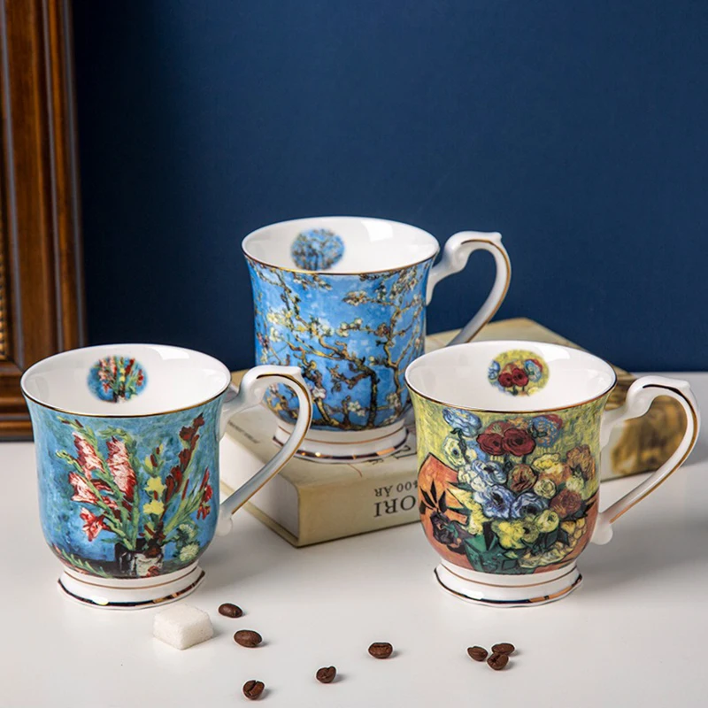 Bone China Coffee Mug Creative Ceramic Espresso Cups Nordic Vintage Porcelain Coffee Mugs Tea Cup Couple Water Mug with Spoon
Bone China Coffee Mug Creative Ceramic Espresso Cups Nordic Vintage Porcelain Coffee Mugs Tea Cup Couple Water Mug with Spoon