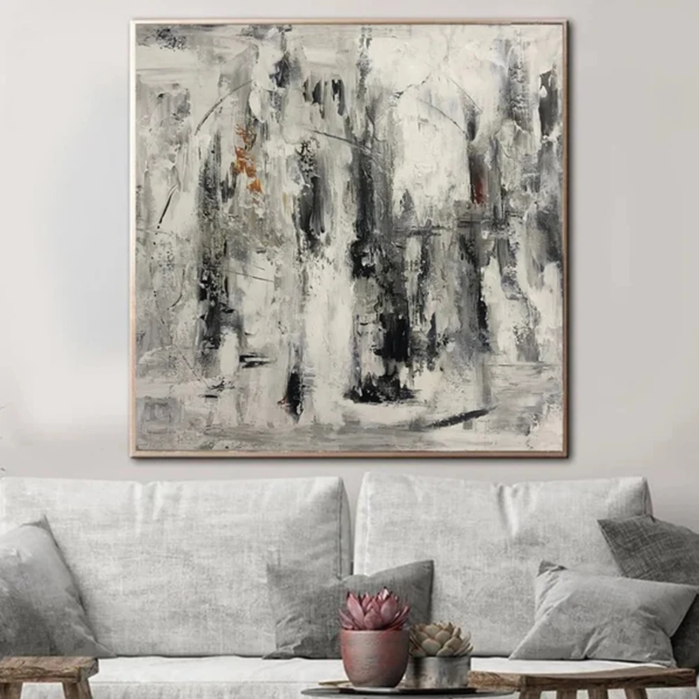 Black And White Abstract Painting Oversize Artwork Modern Minimalist Acrylic Painting On Canvas Wall Art For Living Room Decor
Black And White Abstract Painting Oversize Artwork Modern Minimalist Acrylic Painting On Canvas Wall Art For Living Room Decor