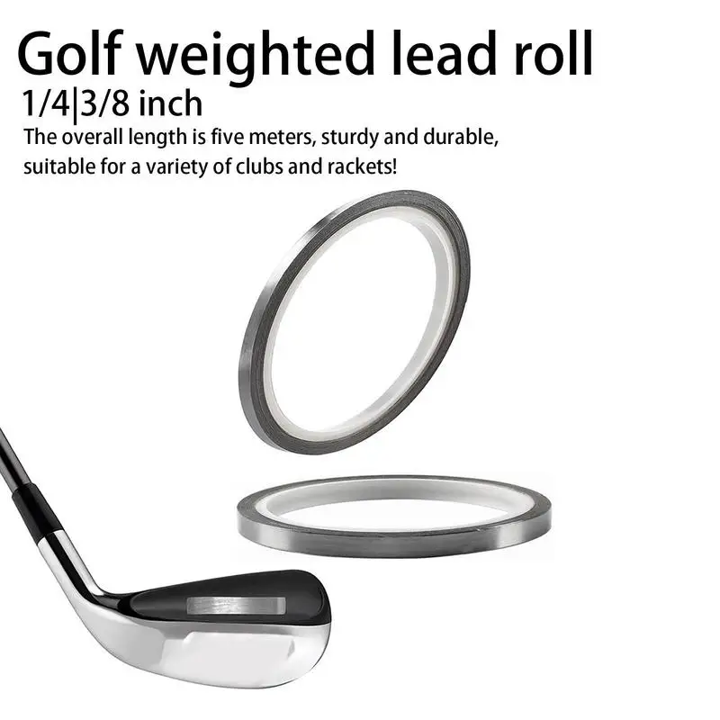 High Density Lead Weights Golf Lead Tape Self-adhesive Weighted Lead Roll For Iron Putter Wedge Clubs Head Tennis Rackets
High Density Lead Weights Golf Lead Tape Self-adhesive Weighted Lead Roll For Iron Putter Wedge Clubs Head Tennis Rackets