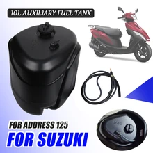 For SUZUKI Address125 125 Address 125 Motorcycle Accessories 10L Auxiliary Gas Petrol Fuel Tank Seat Bucket Tank Travel Parts