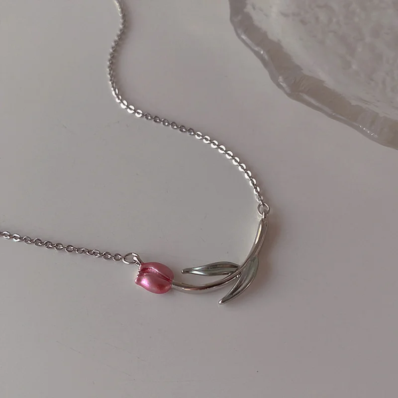 Minar Retro Enamel Tulip Pendant Necklace for Women Trendy Silver Color O-Chain Chokers Necklaces Statement French Jewelry
Minar Retro Enamel Tulip Pendant Necklace for Women Trendy Silver Color O-Chain Chokers Necklaces Statement French Jewelry