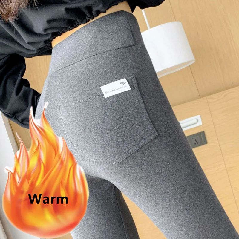 High Waist Leggings Winter Thicken Lambswool For Women Slim Basic Strecth Bottomed Pants Korean Casual Warm Fleeced Trousers
High Waist Leggings Winter Thicken Lambswool For Women Slim Basic Strecth Bottomed Pants Korean Casual Warm Fleeced Trousers