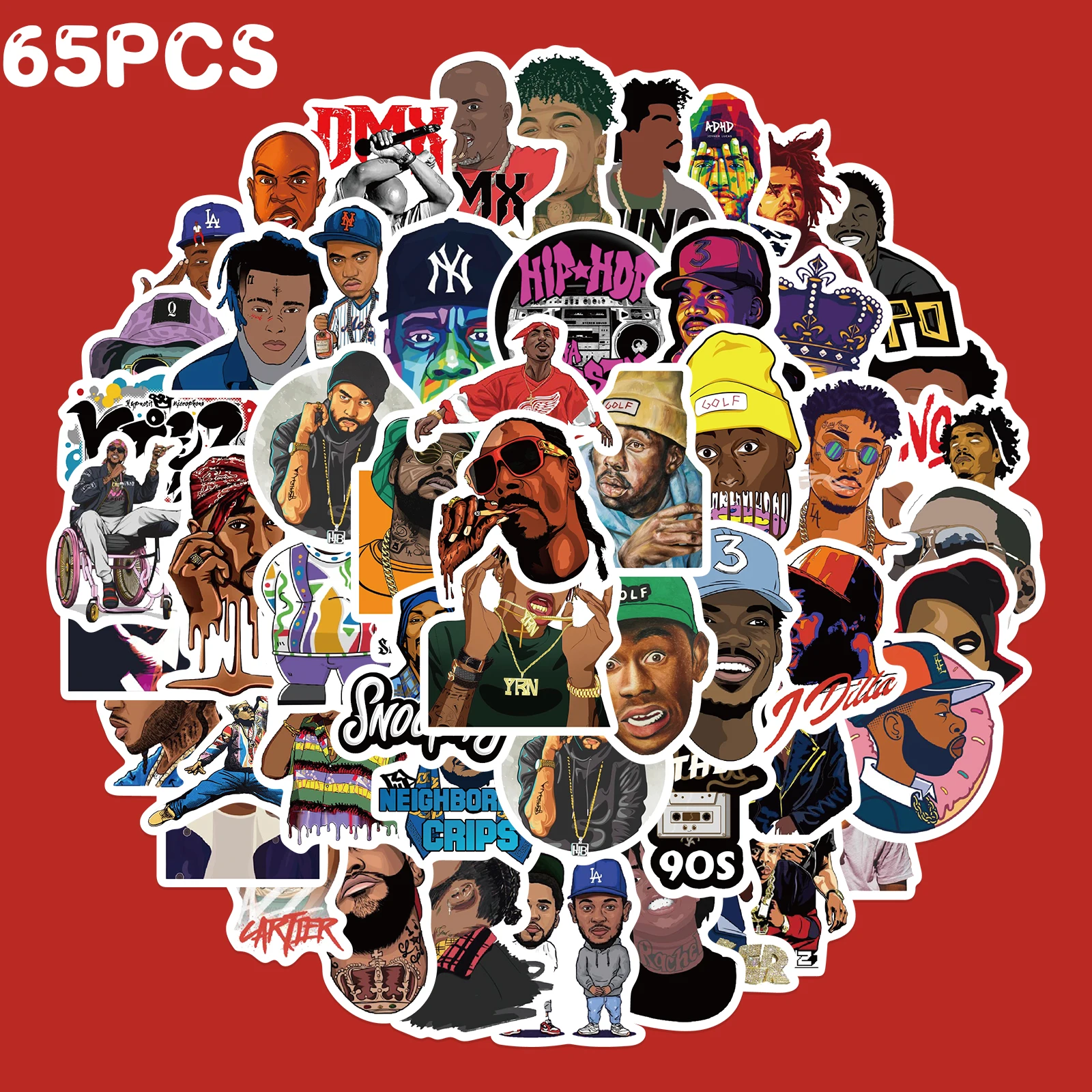 30/65PCS Hiphop Music Cool Rapper Stickers DIY Travel Luggage Phone Laptop Waterproof Classic Toys Decal Rap Star Stickers
30/65PCS Hiphop Music Cool Rapper Stickers DIY Travel Luggage Phone Laptop Waterproof Classic Toys Decal Rap Star Stickers