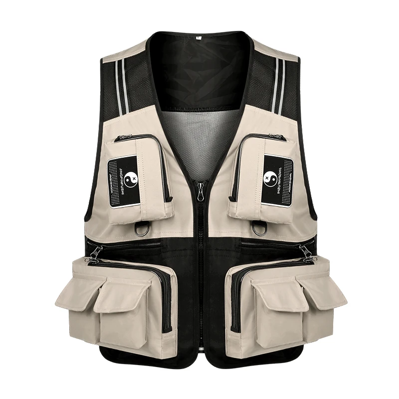 Fishing Vest Detachable Multiple Pockets Breathable Grid Mesh Comfortable Wear-Resisting with Reflective Stripe FF63
Fishing Vest Detachable Multiple Pockets Breathable Grid Mesh Comfortable Wear-Resisting with Reflective Stripe FF63