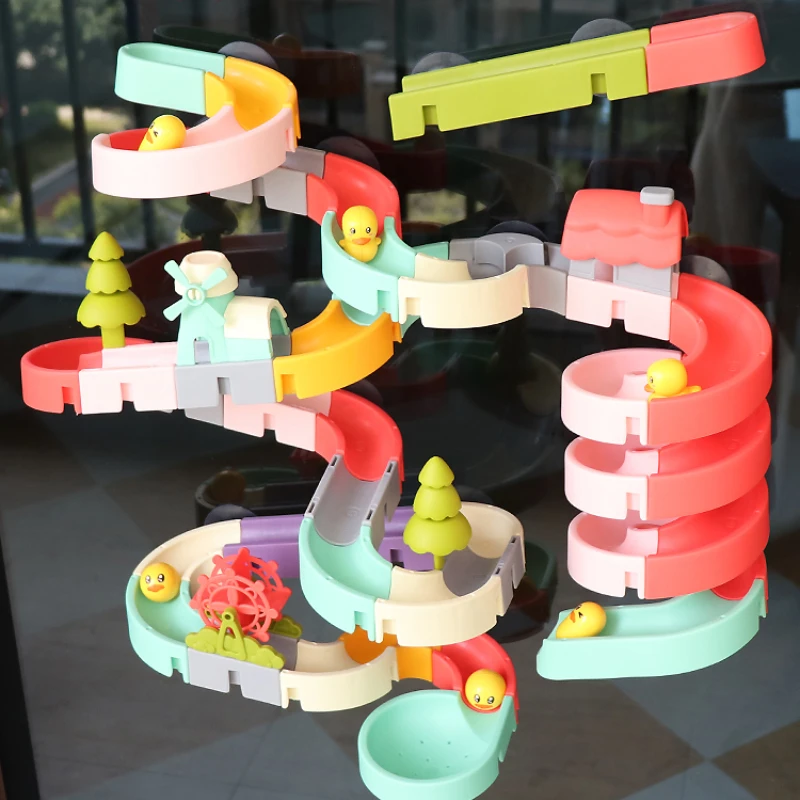 Kids Bath Toys DIY Slide Indoor Waterfall Assembling Tracks Yellow Ducks Car Slot Bathroom Baby Shower Play Water Games Toy Set
Kids Bath Toys DIY Slide Indoor Waterfall Assembling Tracks Yellow Ducks Car Slot Bathroom Baby Shower Play Water Games Toy Set