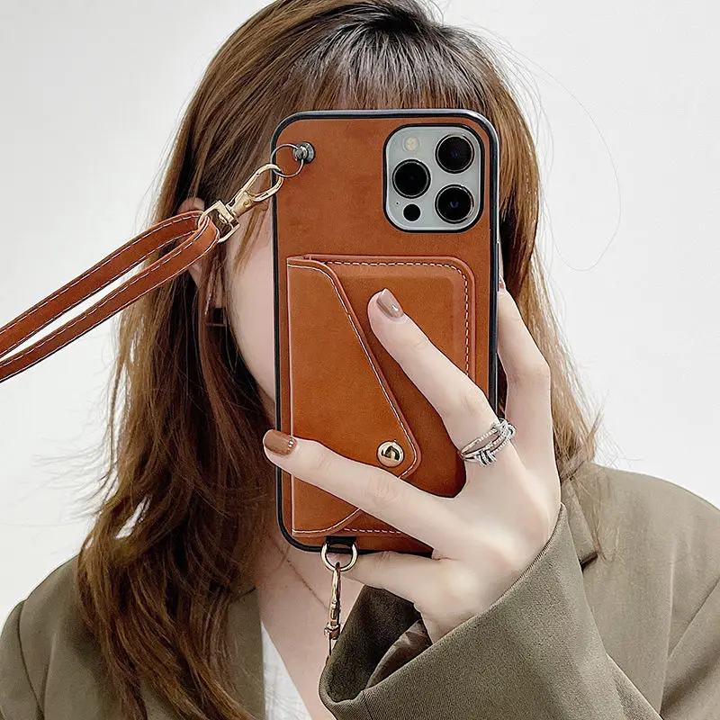 For iphone 13 12 11 Phone Case 13 12 pro max Crossbody Xs Strap card slot XR 8 7 plus Leather Shell samsung huawei xiaomi Cover
For iphone 13 12 11 Phone Case 13 12 pro max Crossbody Xs Strap card slot XR 8 7 plus Leather Shell samsung huawei xiaomi Cover