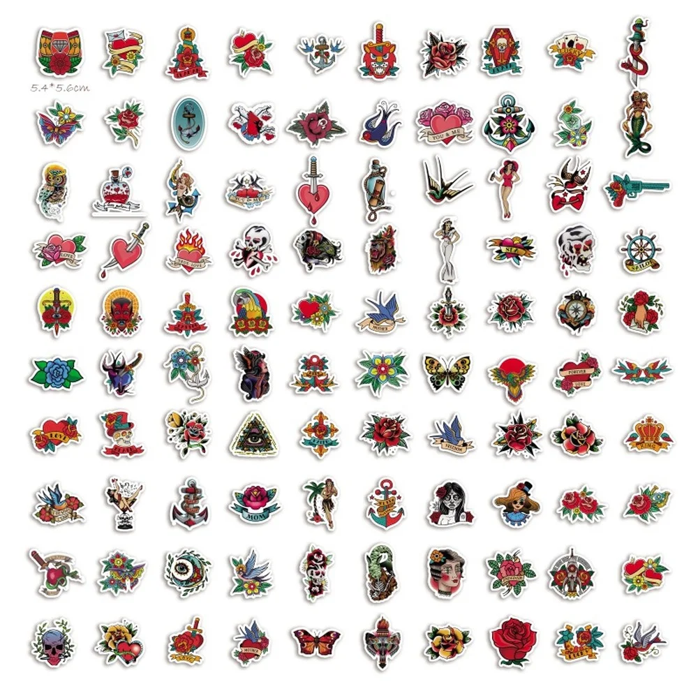 50/100Pcs Retro Tattoo Skull Color Stickers Old School Style for Refrigerator Skateboard Trolley Case Backpack Phone Car Sticker
50/100Pcs Retro Tattoo Skull Color Stickers Old School Style for Refrigerator Skateboard Trolley Case Backpack Phone Car Sticker