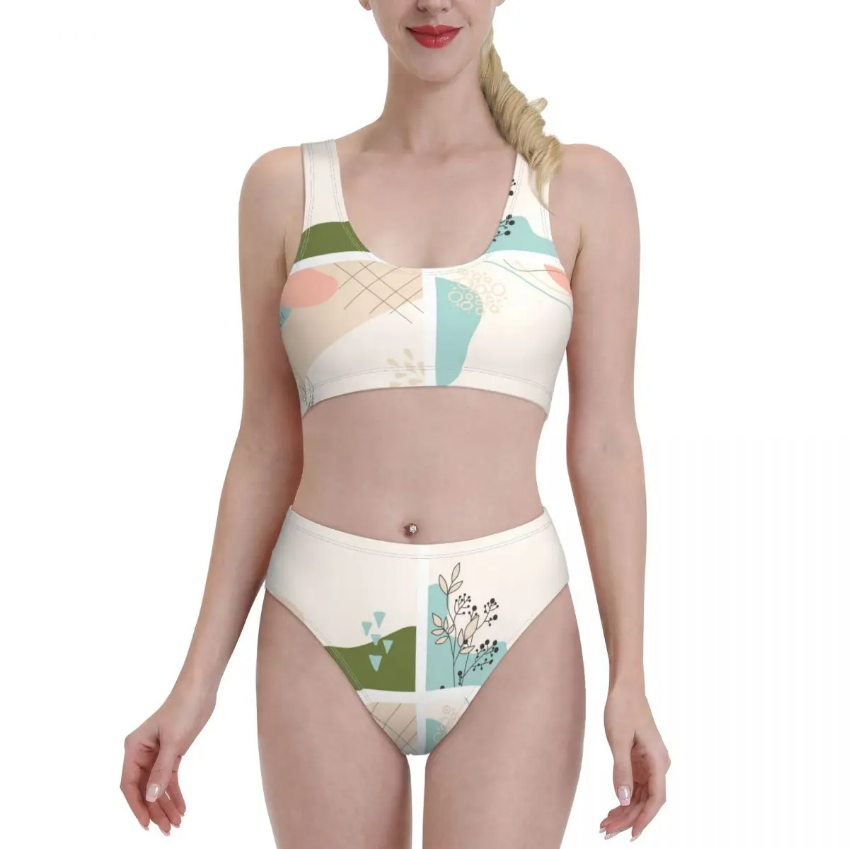Bikini Sets for Women High Waisted Bathing Suits Floral Print Scoop Neck 2 Piece Swimsuit 524036656
Bikini Sets for Women High Waisted Bathing Suits Floral Print Scoop Neck 2 Piece Swimsuit 524036656