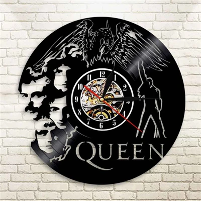 12-дюймовые креативные настенные часы Queen Rock Band, современный дизайн, музыка, виниловые записывающие часы, часы, домашний декор, подарок на день рождения, украшение
12-дюймовые креативные настенные часы Queen Rock Band, современный дизайн, музыка, виниловые записывающие часы, часы, домашний декор, подарок на день рождения, украшение