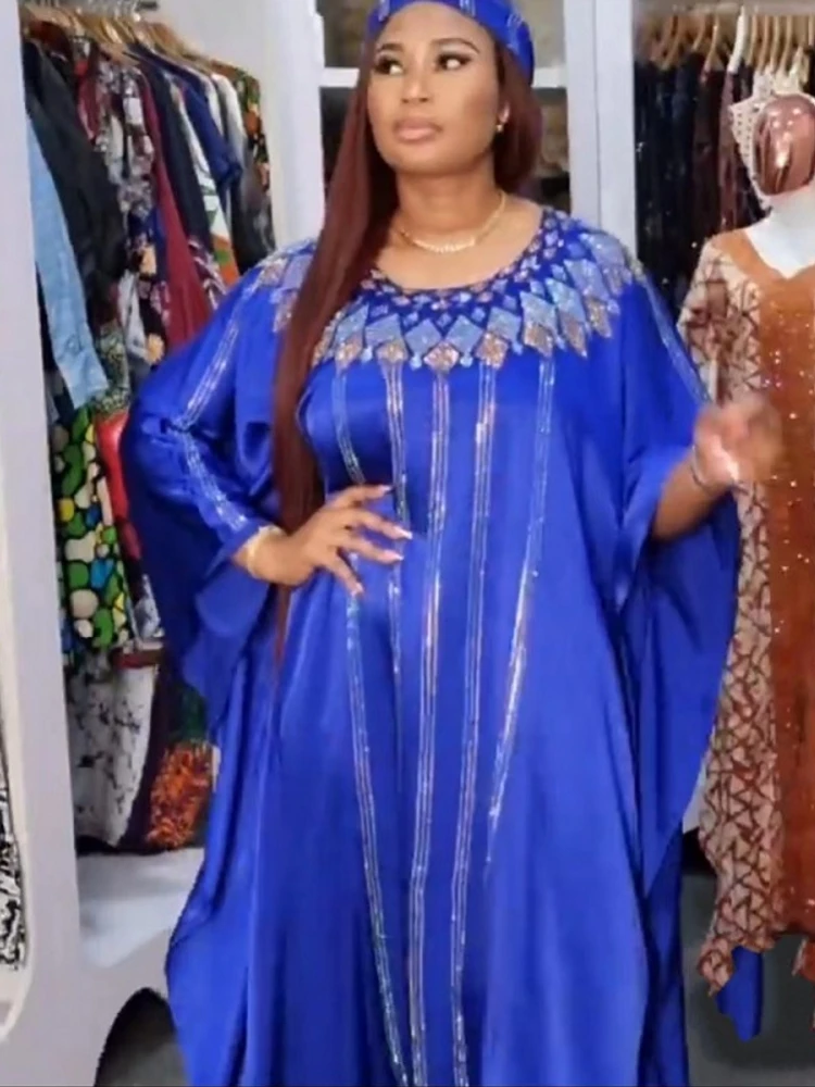 Maxi Dresses 2022 Africa Clothing African Dresses For Women Muslim High Quality Floor-Length Fashion Maxi Dress Lady And Scarf 
Maxi Dresses 2022 Africa Clothing African Dresses For Women Muslim High Quality Floor-Length Fashion Maxi Dress Lady And Scarf