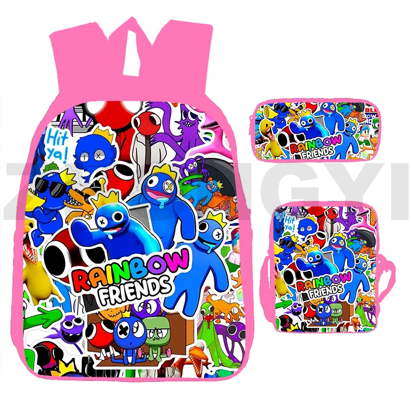 3D Cartoon Printing Rainbow Friends Game Backpacks Female Shoulder Bag Waterproof Travel Backpack 3 In 1 Elementary School Bags
3D Cartoon Printing Rainbow Friends Game Backpacks Female Shoulder Bag Waterproof Travel Backpack 3 In 1 Elementary School Bags