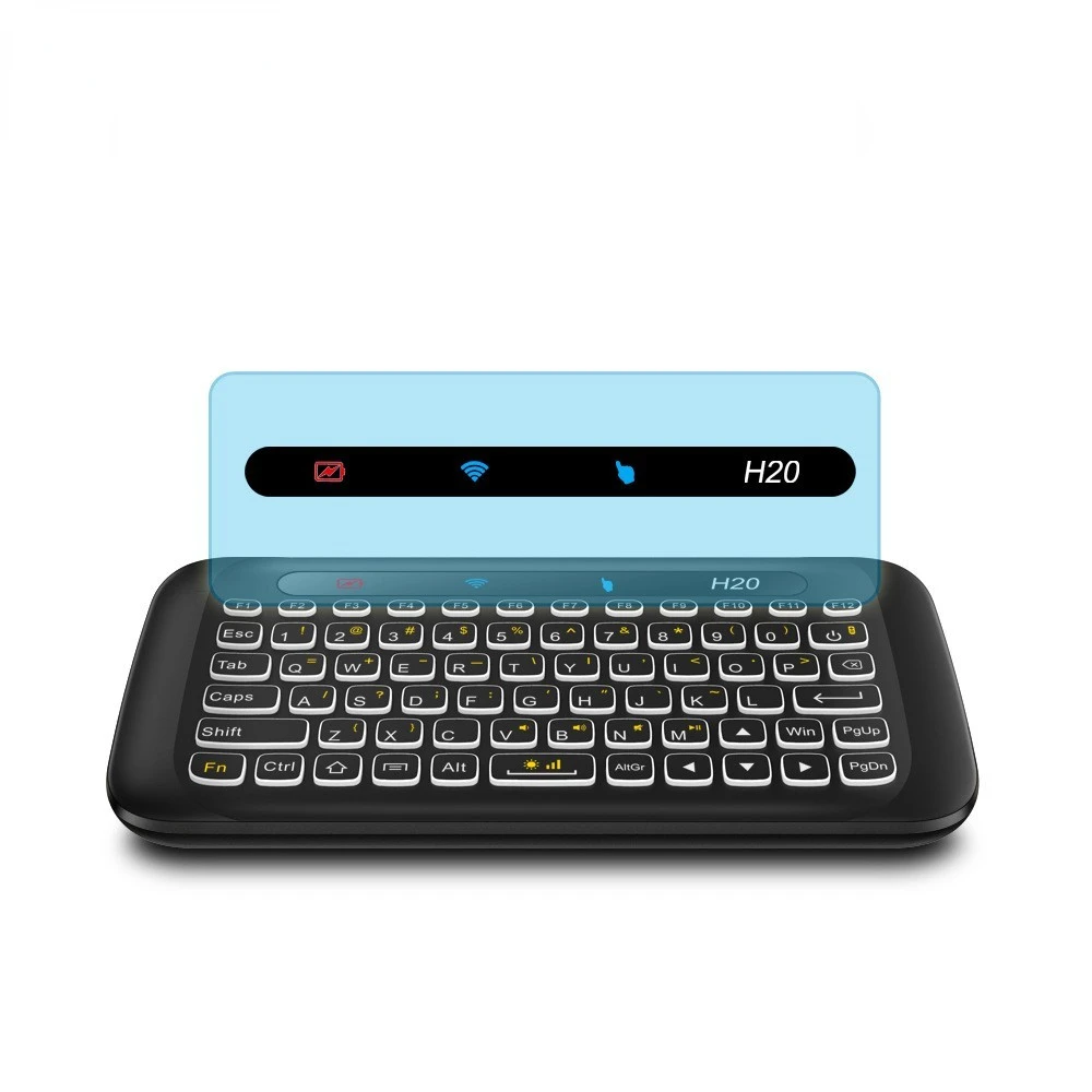 H20 Mini Wireless Keyboard Backlight Touchpad Air Mouse IR Leaning Remote Control for For Android Smart TV PC
H20 Mini Wireless Keyboard Backlight Touchpad Air Mouse IR Leaning Remote Control for For Android Smart TV PC