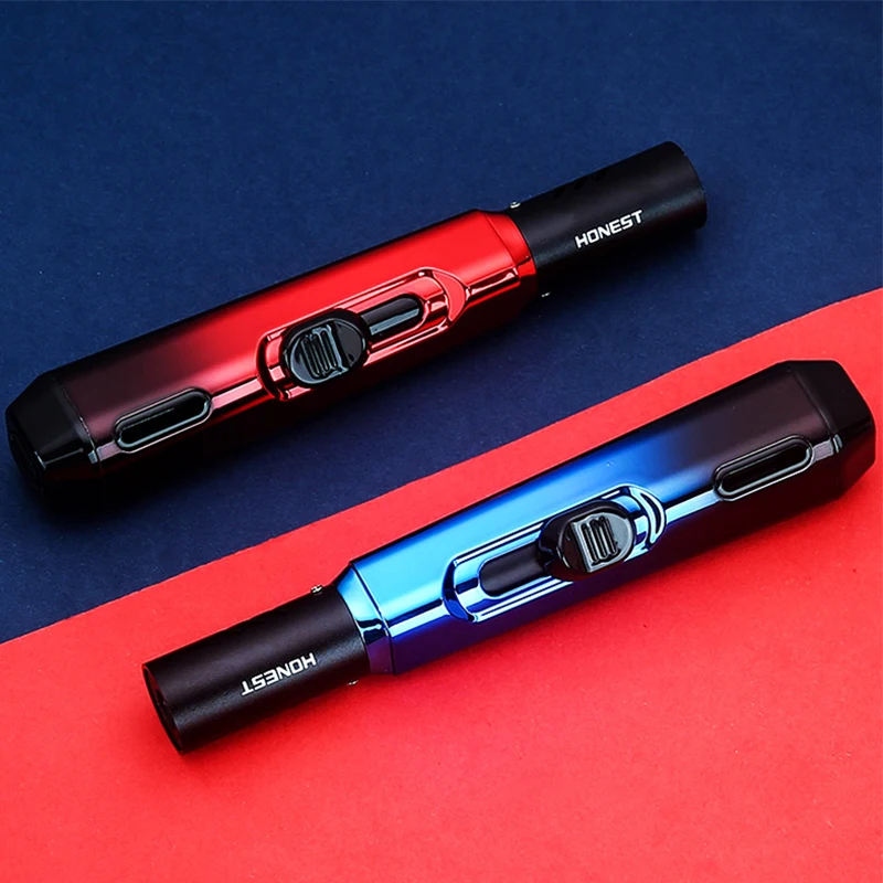 HONEST Turbo Blue Flame Gas Lighter Spray Gun Kitchen Cooking Smoking Accessories Windproof BBQ Jewelry Welding Cigar Lighter
HONEST Turbo Blue Flame Gas Lighter Spray Gun Kitchen Cooking Smoking Accessories Windproof BBQ Jewelry Welding Cigar Lighter