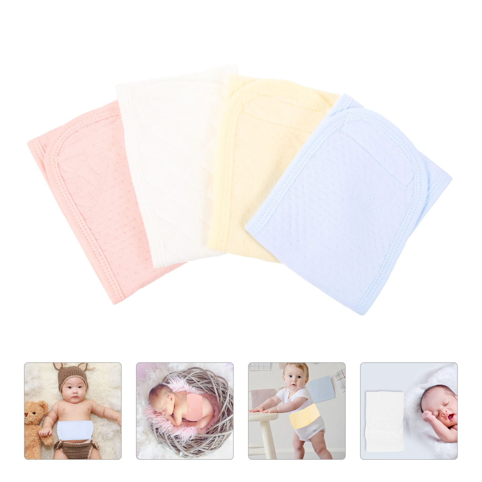 4 Pcs Belly Belts Navel Cord Cover Newborn Cotton Wraps Band Gas Colic Infant Baby
4 Pcs Belly Belts Navel Cord Cover Newborn Cotton Wraps Band Gas Colic Infant Baby