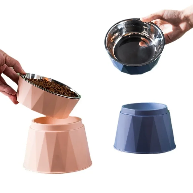 Triangle Pattern Round Pet Bowl Protect Cervical Spine High Foot Cat Food Bowl Put Over Drinking Bowl Pet Supplies
Triangle Pattern Round Pet Bowl Protect Cervical Spine High Foot Cat Food Bowl Put Over Drinking Bowl Pet Supplies