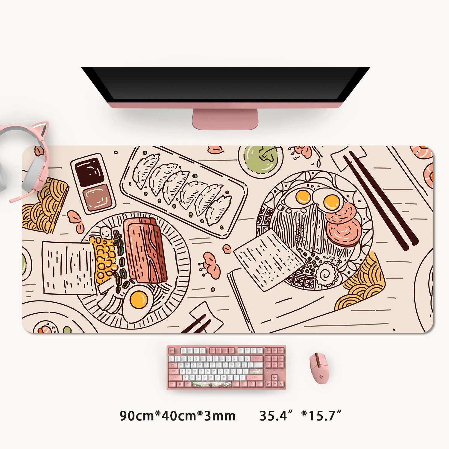 NEW Extra Large Kawaii Japan Ramen GBA Gaming Mouse Pad Cute Aesthetic Food XXL Desk Mat Water Proof Nonslip Laptop Desk
NEW Extra Large Kawaii Japan Ramen GBA Gaming Mouse Pad Cute Aesthetic Food XXL Desk Mat Water Proof Nonslip Laptop Desk